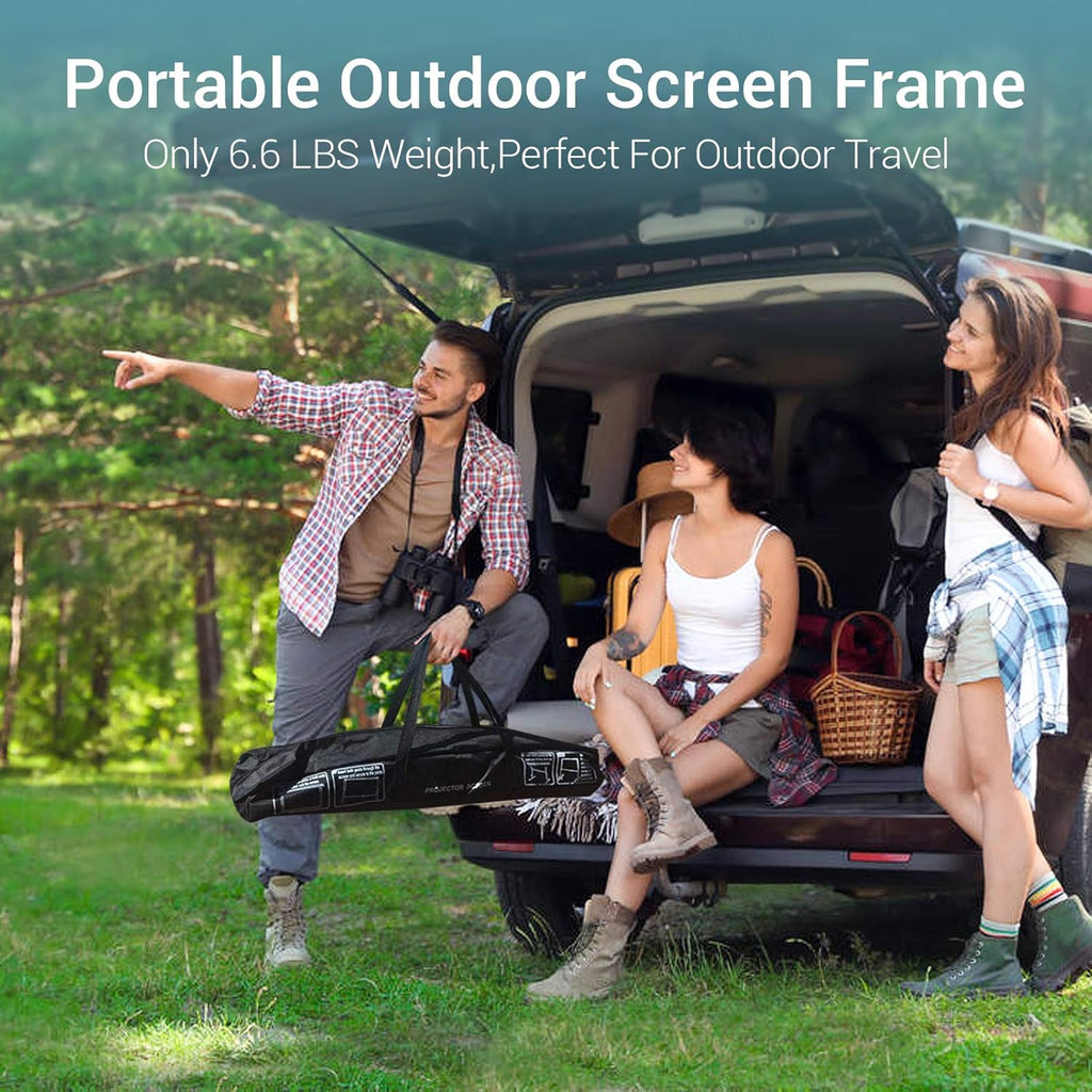 100 inch Portable Projector Screen with Stand and Carry Bag Y5006