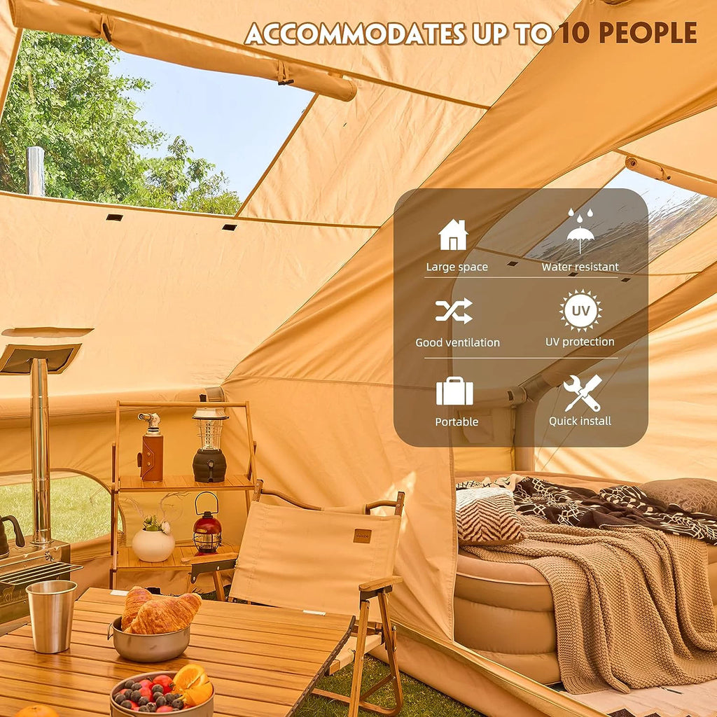 Extra Large Inflatable Camping Tent with Pump X119318