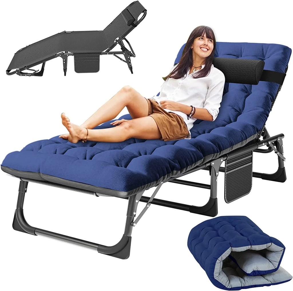 Folding Chaise Lounge Chair 5-Position Heavy Duty Z5804
