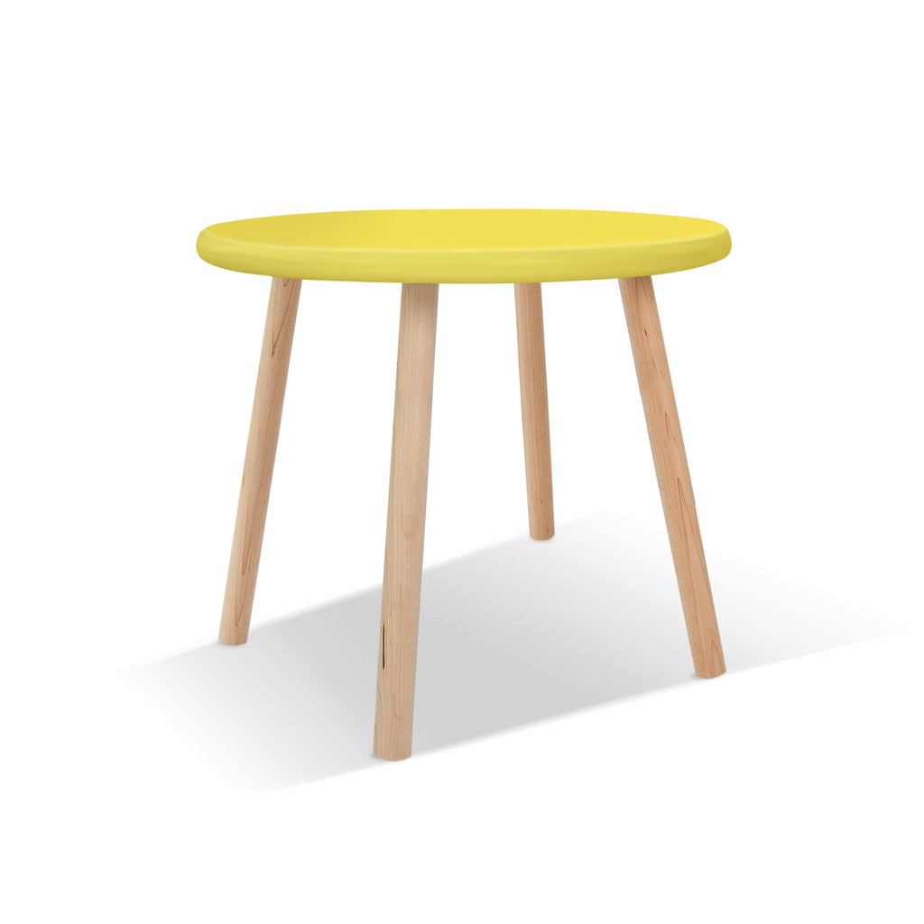 Round Kids Table Maple/Yellow F84816