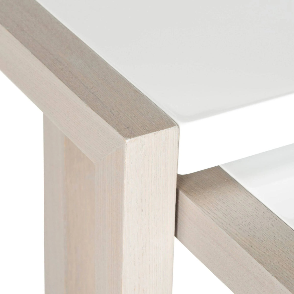 White Grey Lacquer Stacking Table K56187
