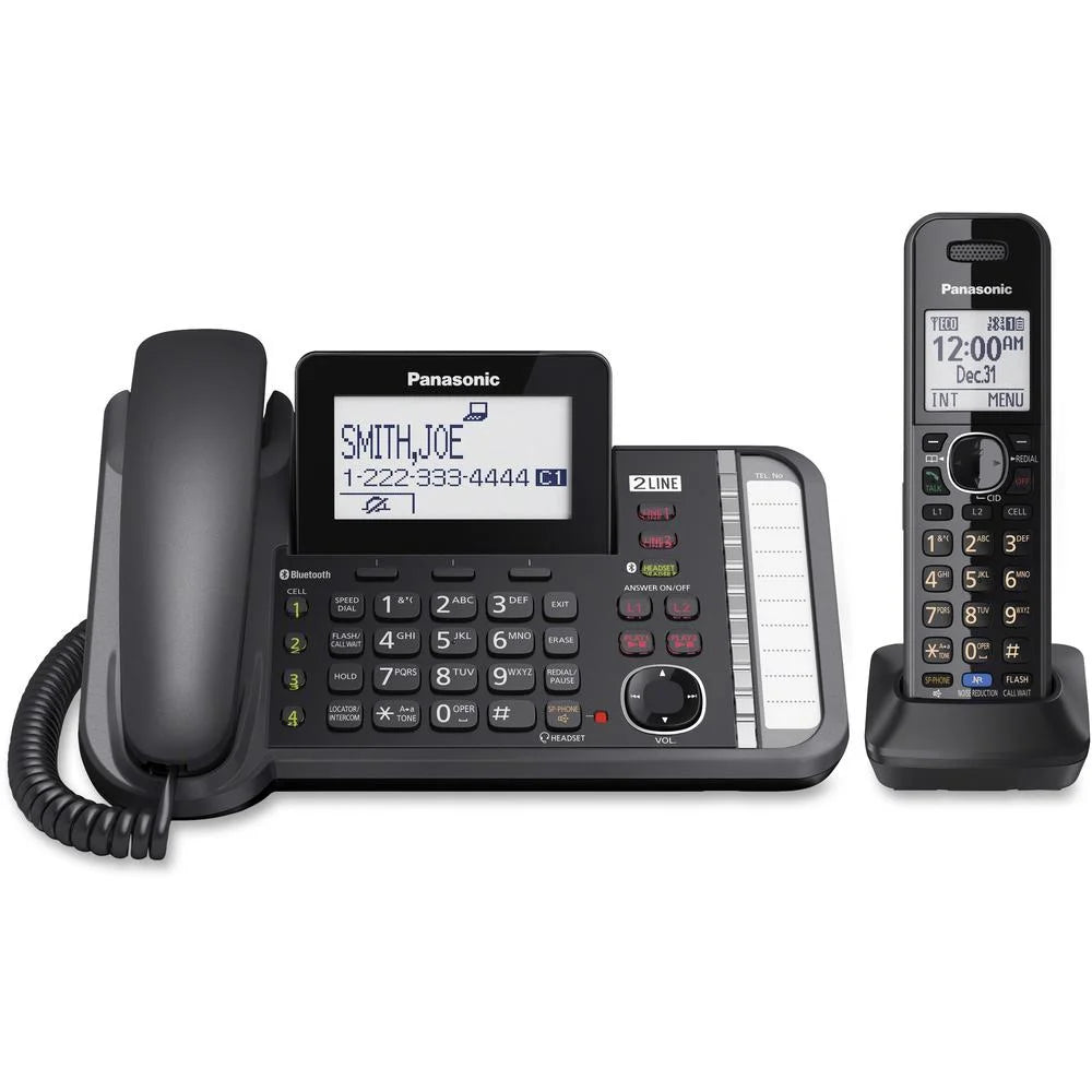 Black Cordless Phone with Answering Machine O710667