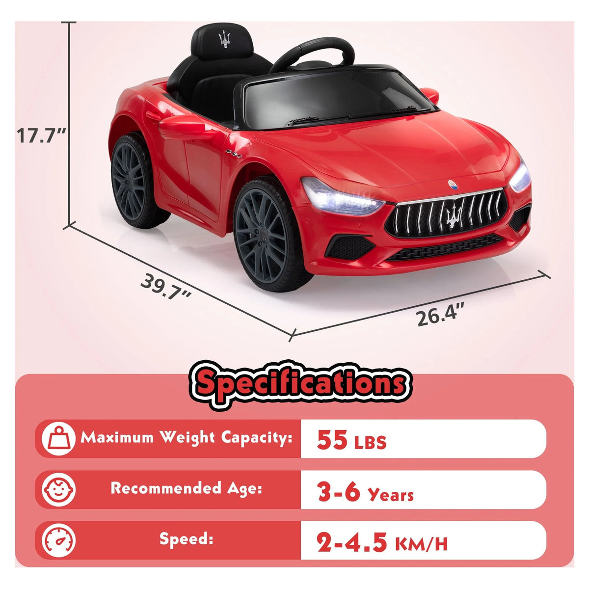 12V Battery Powered Kids Ride on Car with Remote Control T10353