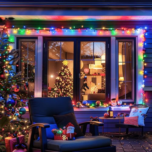 500 LED Orange and Purple Halloween String Lights R96623