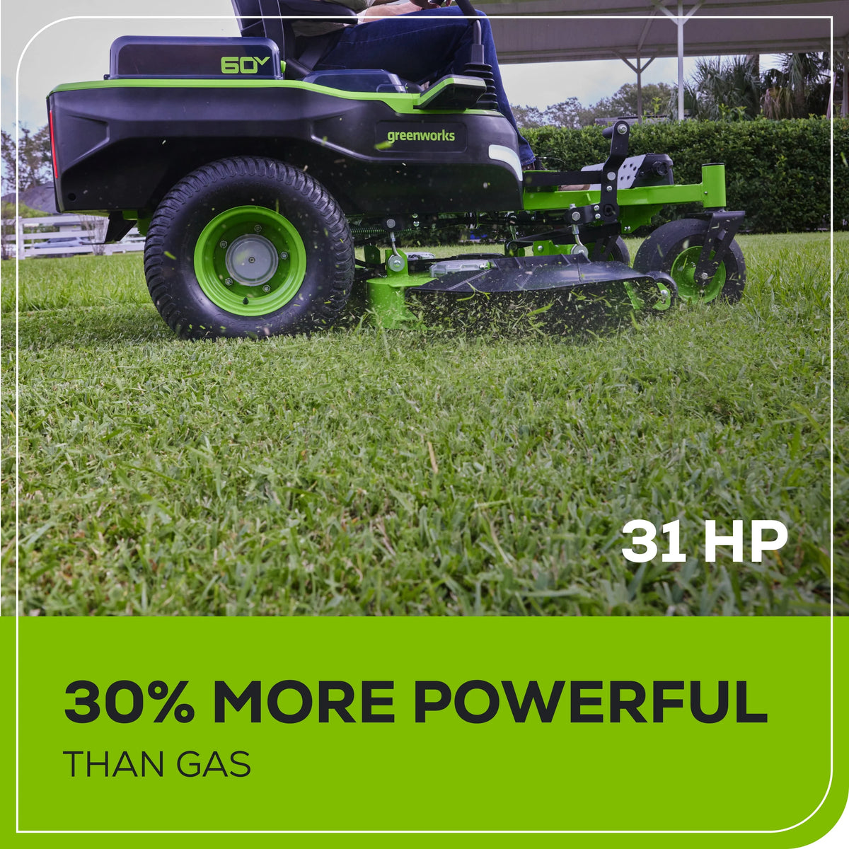 60V Zero Turn Riding Mower with Batteries and Charger Z70585
