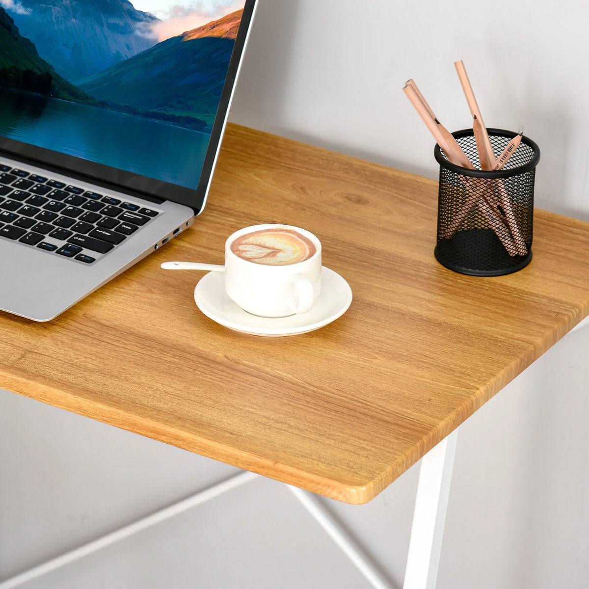 Computer Desk with 3-Tier Storage Shelves J20485