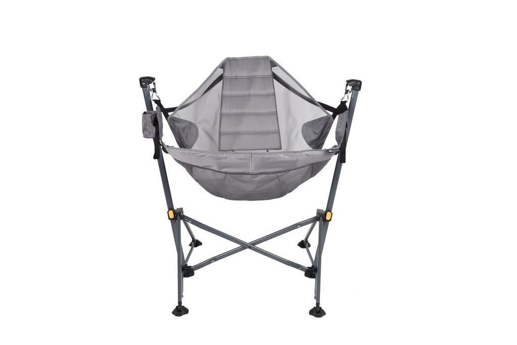 Reclining Mesh Hammock Chair, Gray, Polyester N189