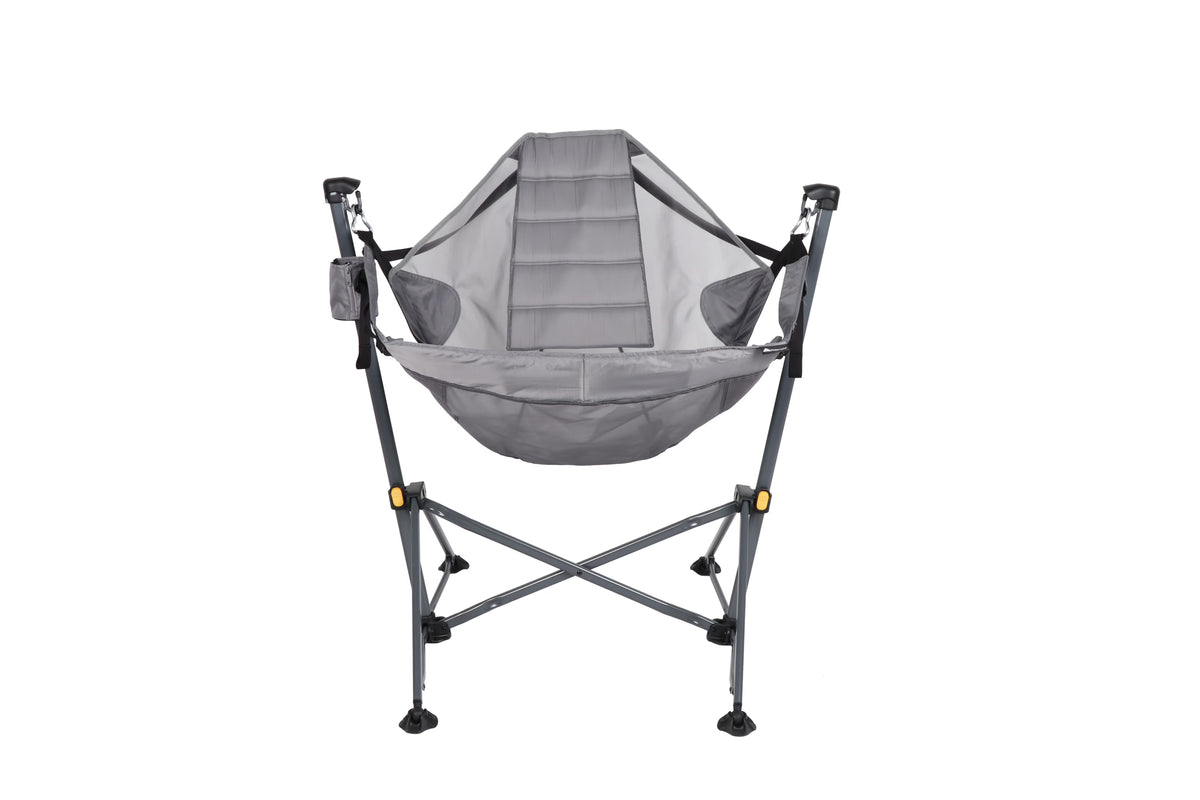 Reclining Mesh Hammock Chair, Gray, Polyester N189