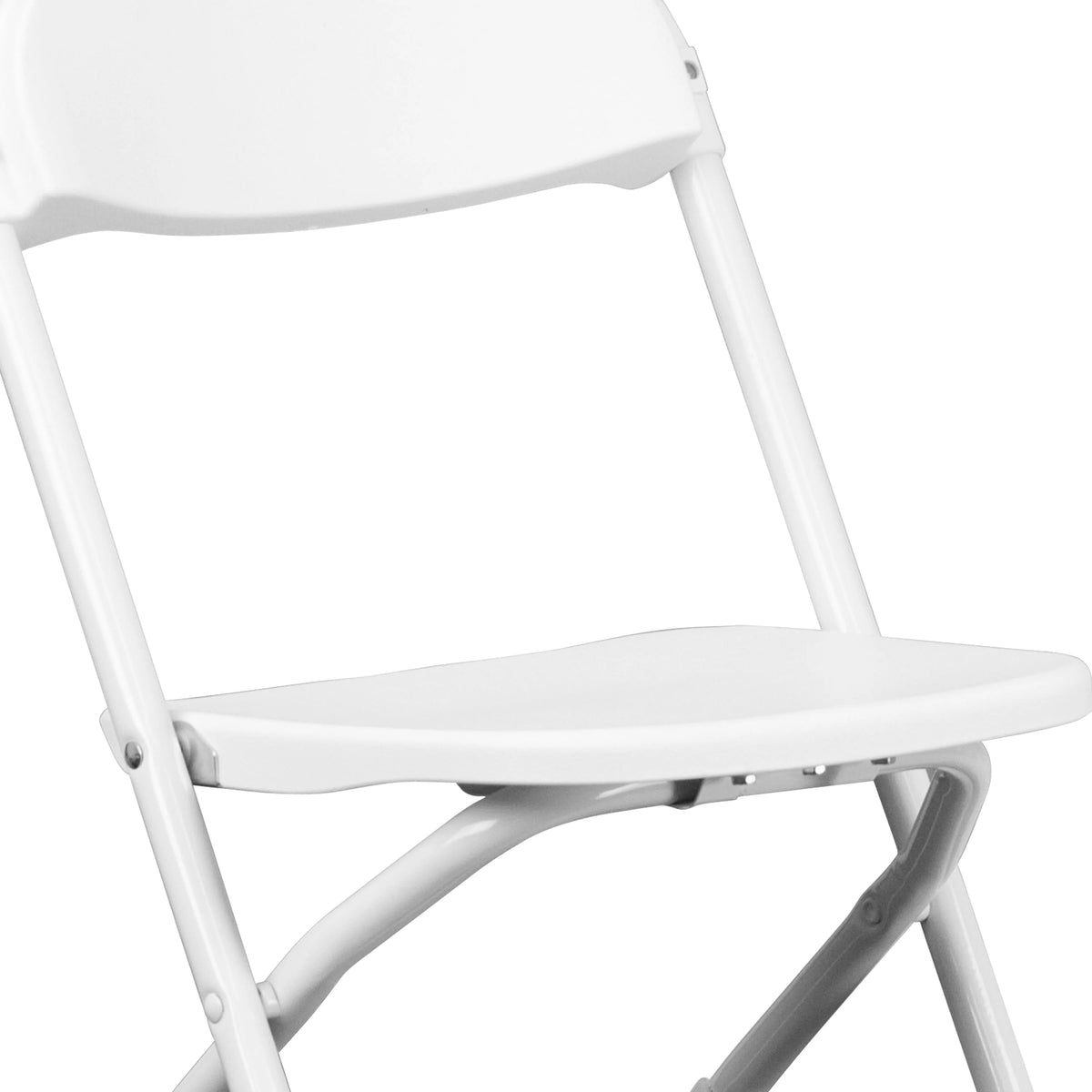 White Plastic Kids Folding Chair V67683