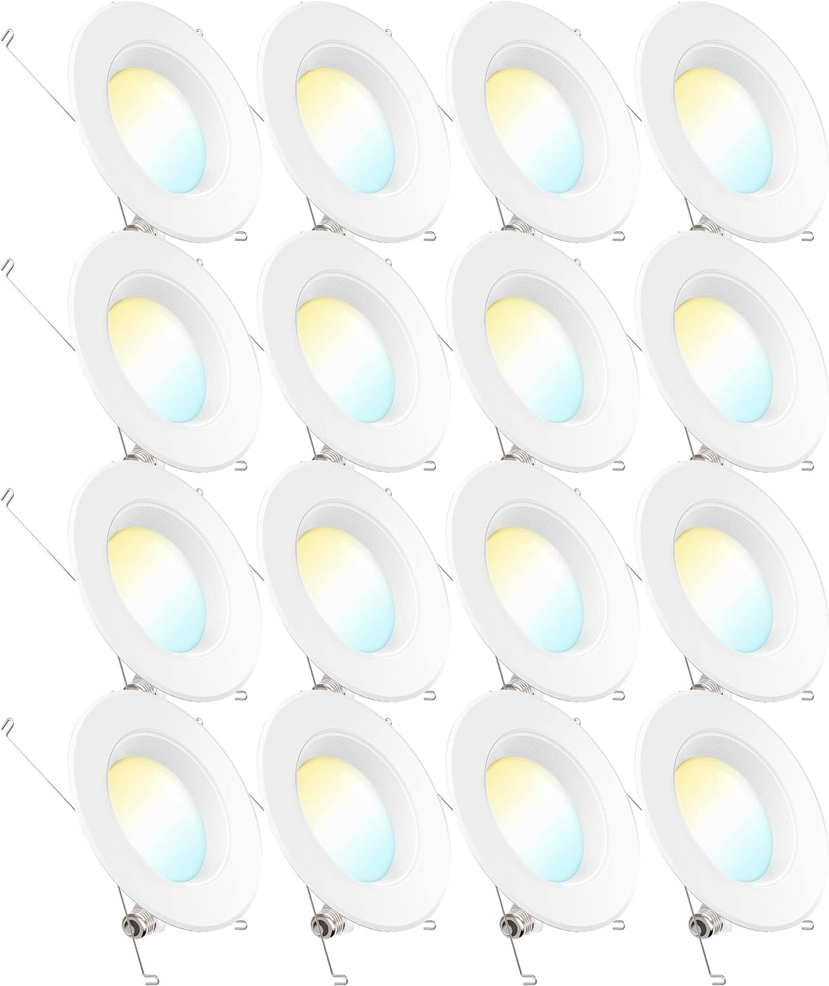 16 Pack 4 Inch LED Recessed Lighting Retrofit Conversion Kit G35854