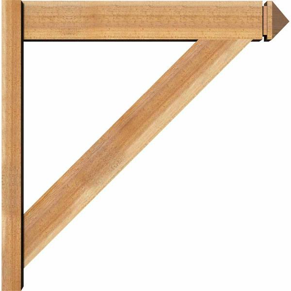 Traditional Rough Sawn Arts and Crafts Outlooker, Western Red Cedar G37746