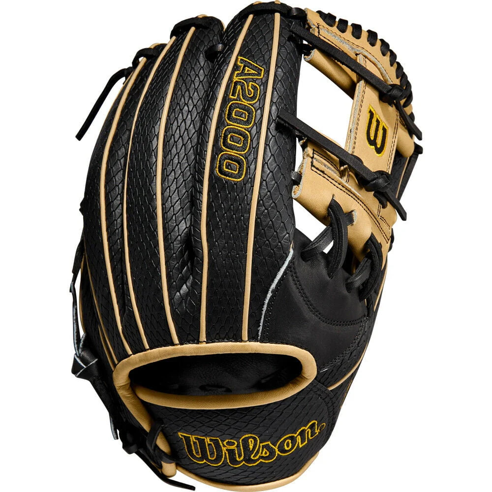 11.75 Baseball Glove Cross Web Black/Blonde Right Hand O8398