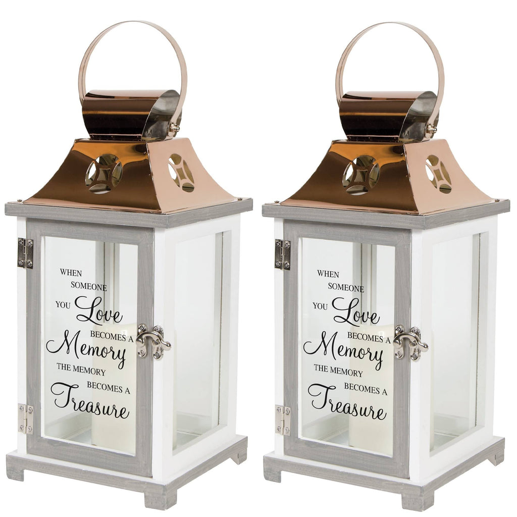 White Flameless Candle Lantern (2 Pack) O8247