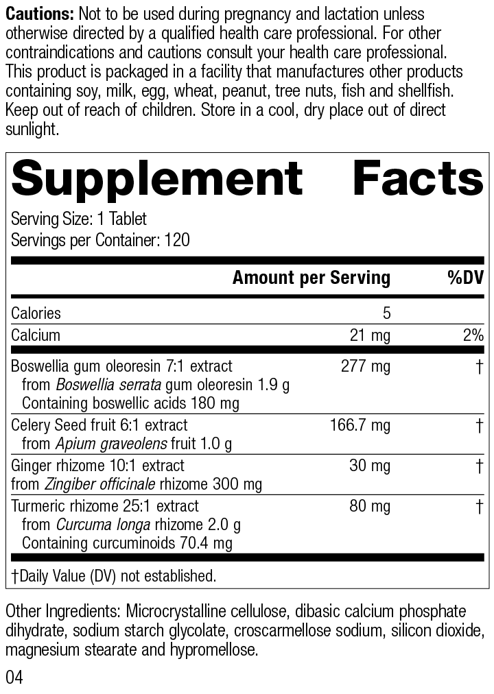 Boswellia Complex 120 Tablets E82228