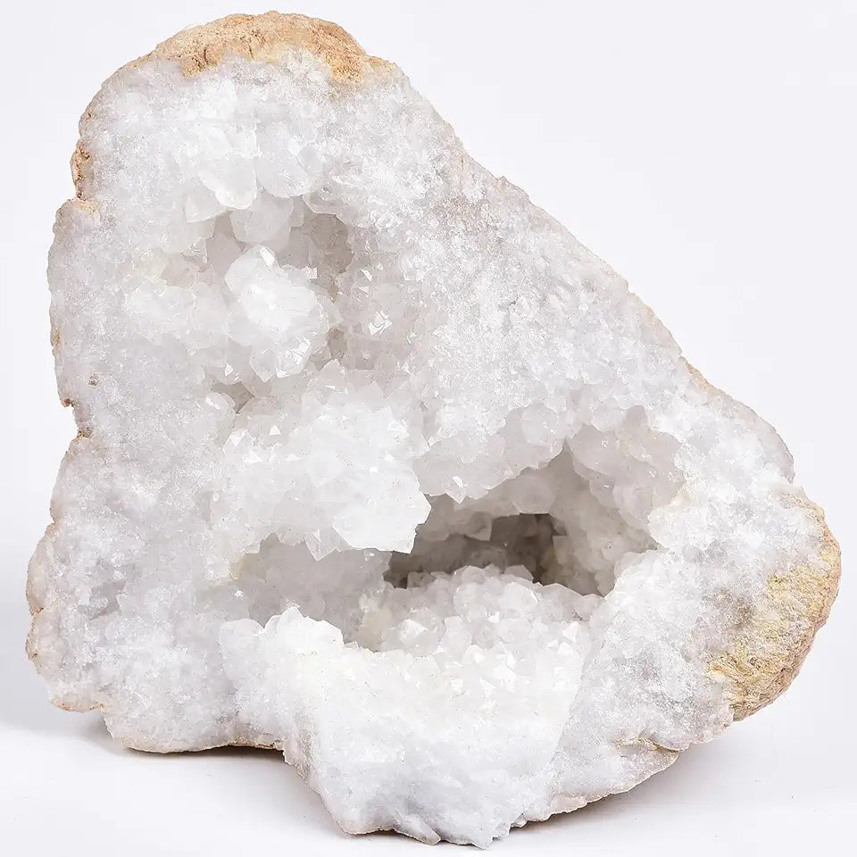 Large Quartz Geode Crystal Cluster Specimen 1.98-2.42 Lbs U3677