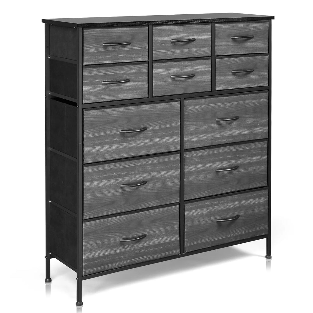 Wide 5 Drawer Storage Dresser with Wood Top R5295