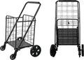 Folding Utility Cart with Swivel Wheels, 77lb Capacity T2954