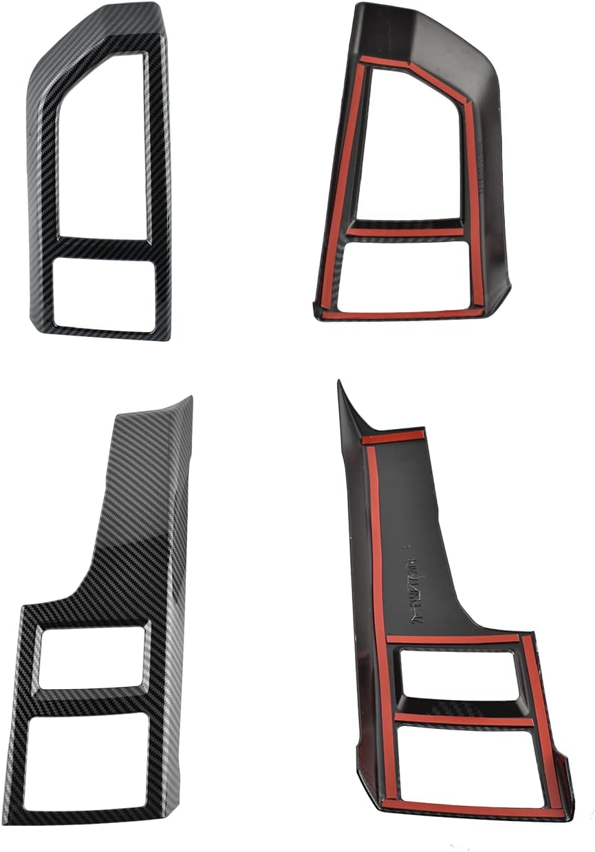 Carbon Fiber Pattern Air Conditioner Vent Cover AC Outlet for Ford F150 2015-2020 O993858