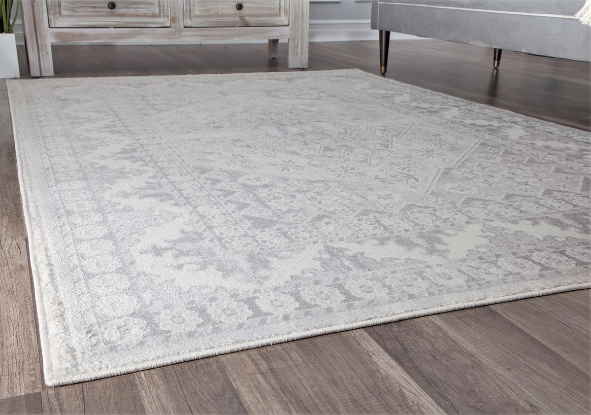 Grey Mist Vintage Transitional Area Rug R58651