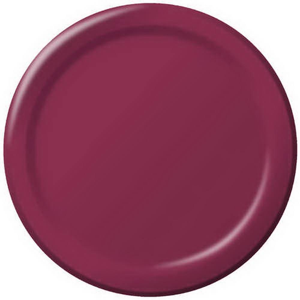 Burgundy Banquet Plate (10pks Case) M871032