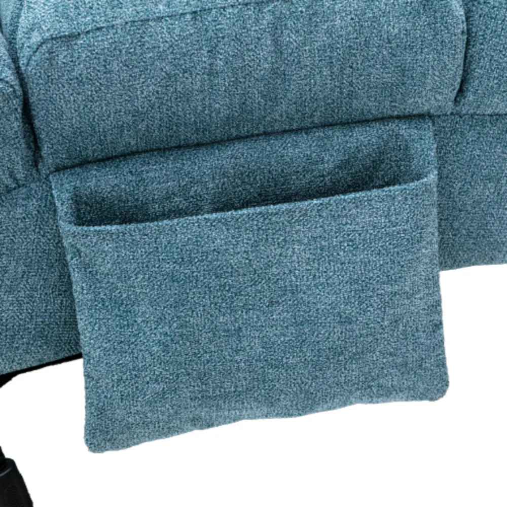 Blue Linen Chaise Lounge L49002