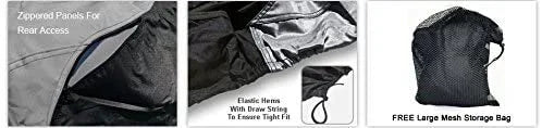 Gray/Black Trailerable Jet Ski Covers with Storage Bag N729