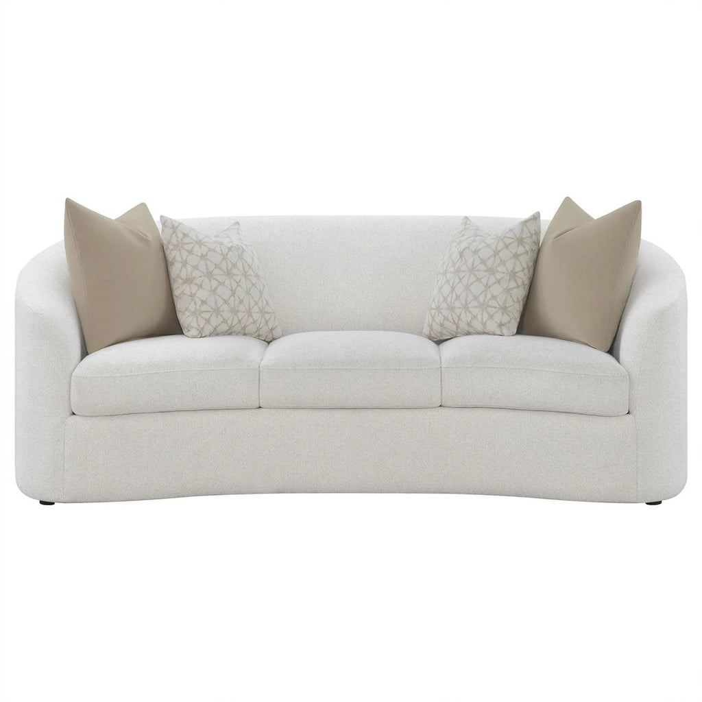 Latte Fabric Upholstered 2-piece Living Room Set J4715