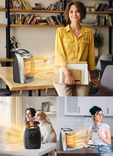 Portable Electric Ceramic Space Heater with Thermostat M692