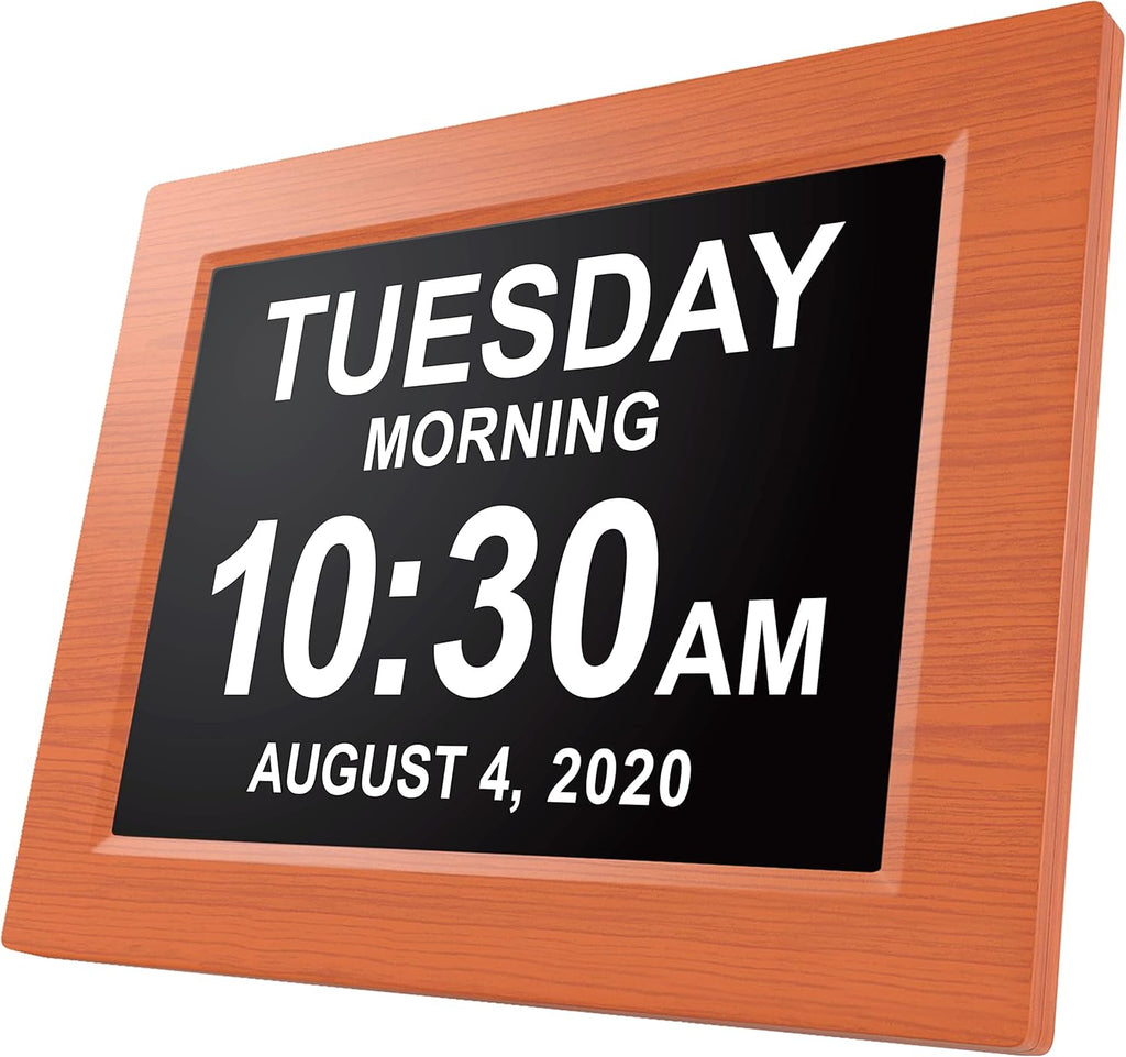 Large Digital Clock with Date and Day of Week (White) G69496