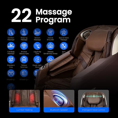 Brown Full Body Zero Gravity Massage Chair F135348