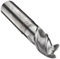 Carbide Corner Radius End Mill, Long Length, TiCN Finish, 3-Flute W3542