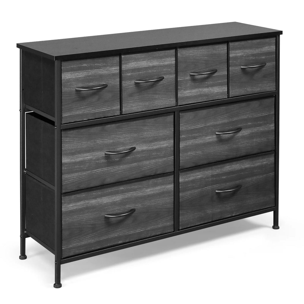 Wide 5 Drawer Storage Dresser with Wood Top R5295