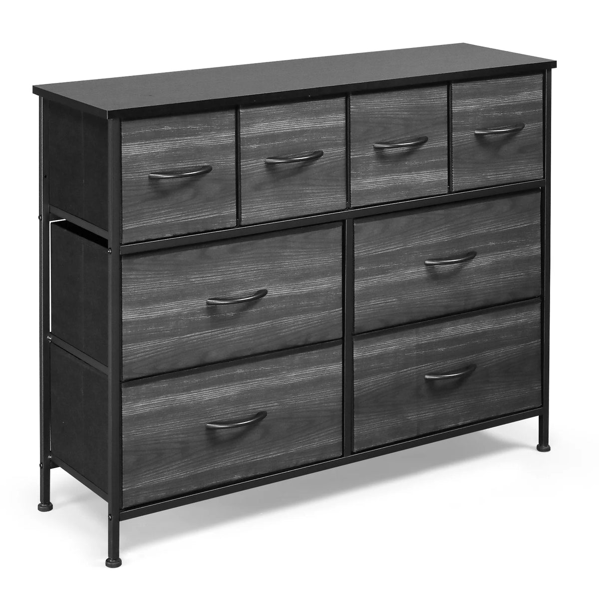 Wide 5 Drawer Storage Dresser with Wood Top R5295