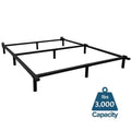 King 9-Leg Metal Bed Frame with Headboard Brackets W7053