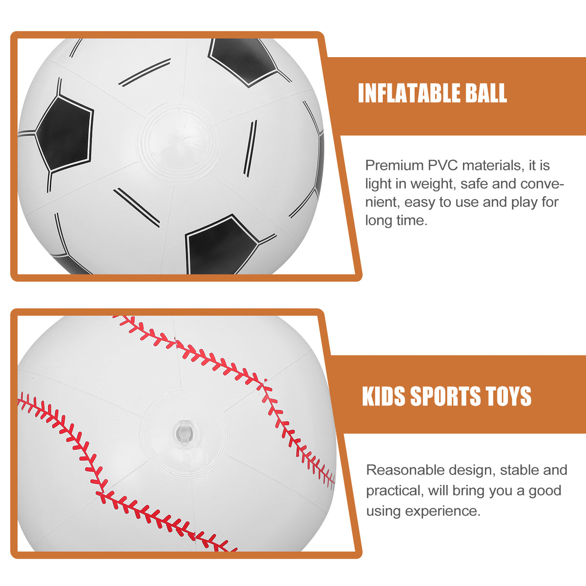 4 Pcs Inflatable Pvc Beach Balls G1549