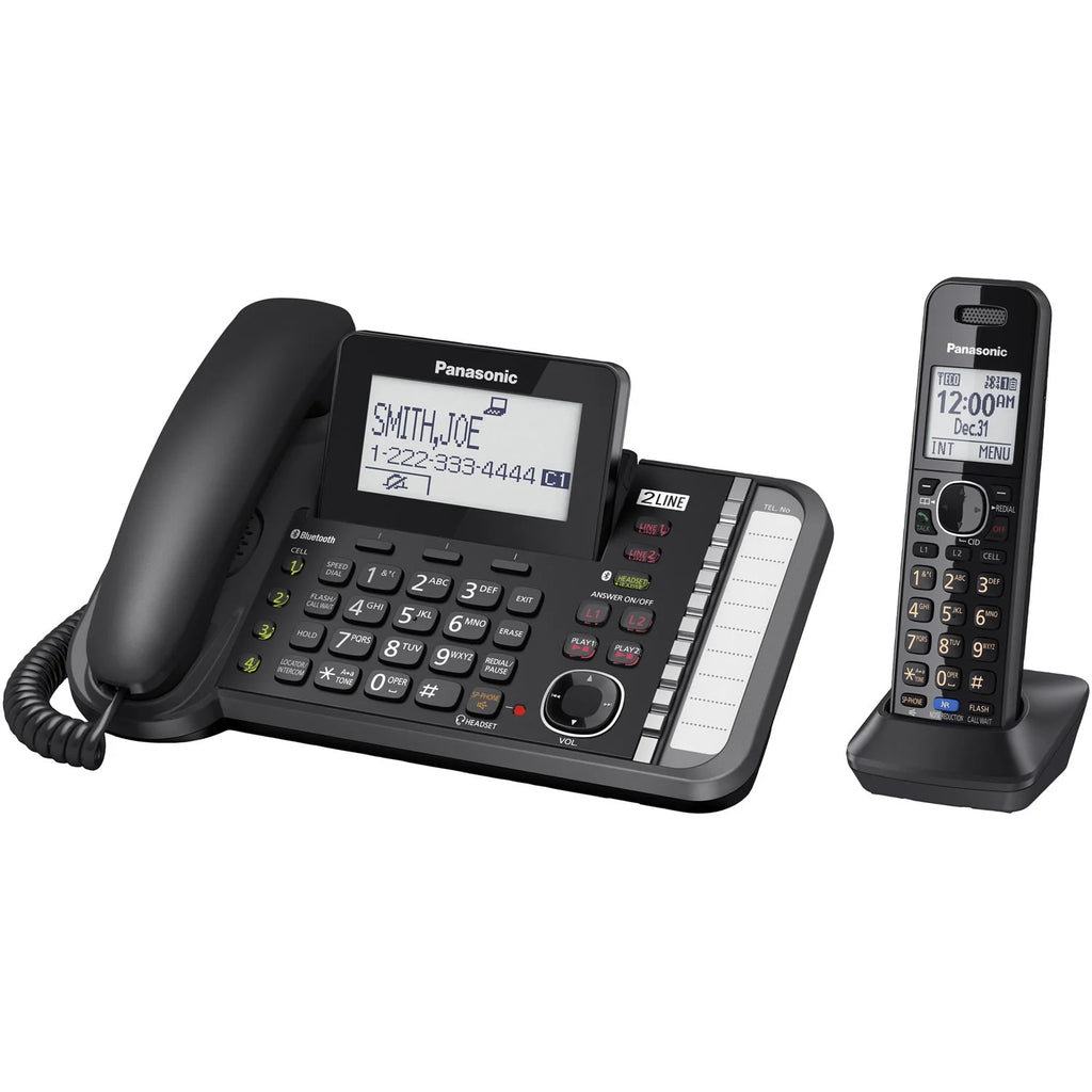 Black Cordless Phone with Answering Machine O710667
