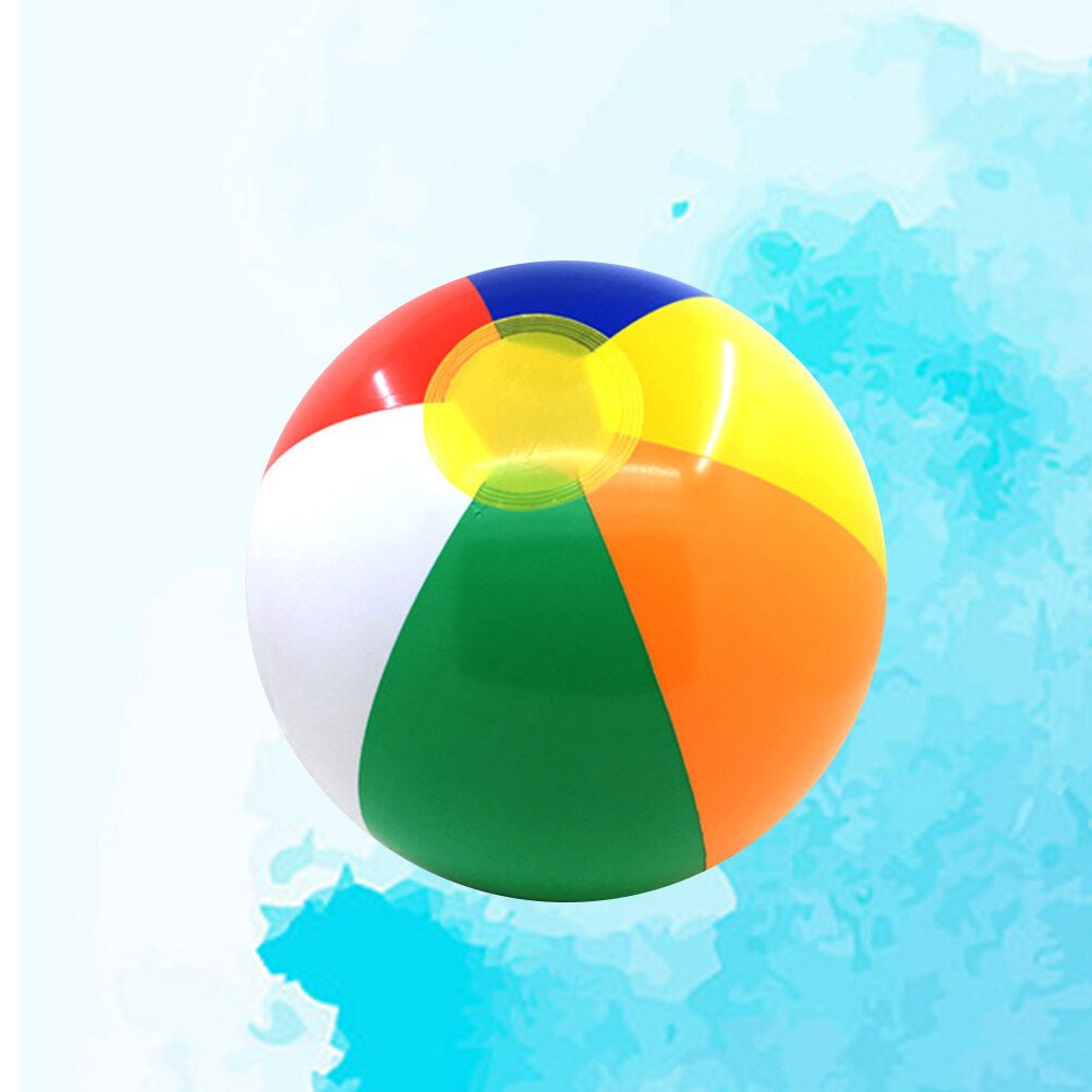 6 Pcs Colorful Inflatable Beach Ball Pool Toys Y745