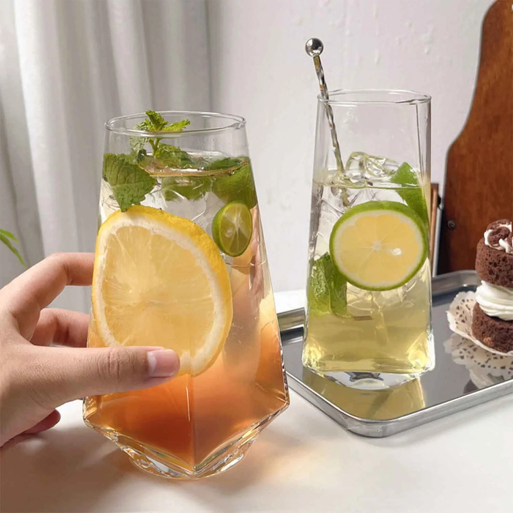 500ml Rhombic Drinking Glasses Y573684