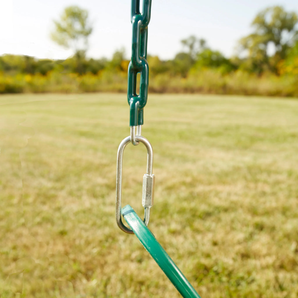 Green Swing Set Bundle with Swing Seats with Chains (2-Pack) W368559