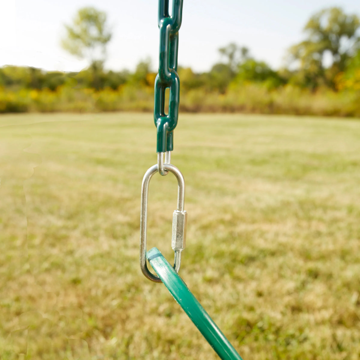 Green Swing Set Bundle with Swing Seats with Chains (2-Pack) W368559