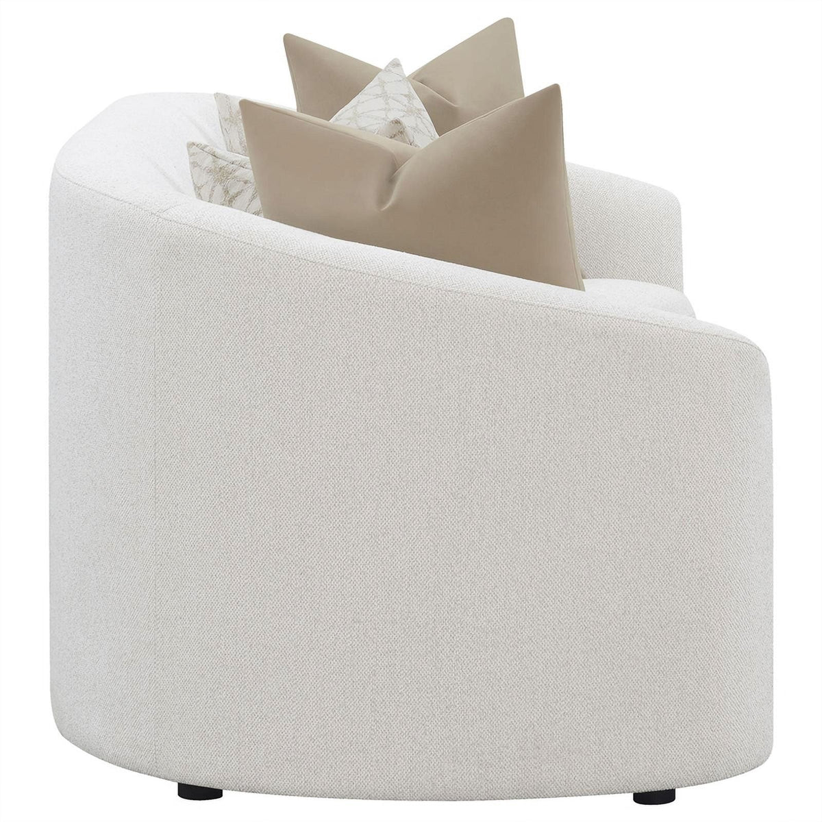 Latte Fabric Upholstered 2-piece Living Room Set J4715