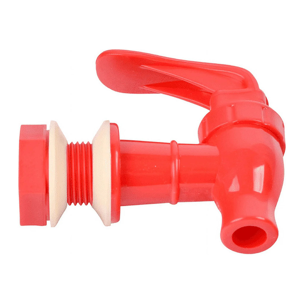 Red B.P.A.-Free Water Dispenser Replacement Valve 4 Pack L51304