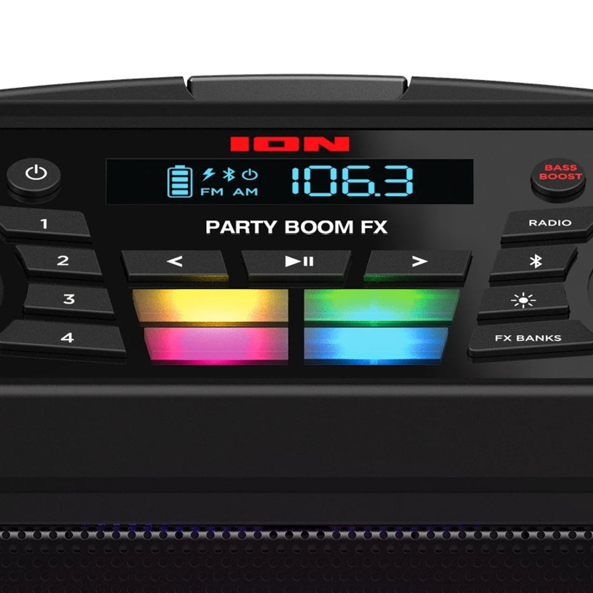 Portable Bluetooth Speaker with LED Lighting, Black Q30090