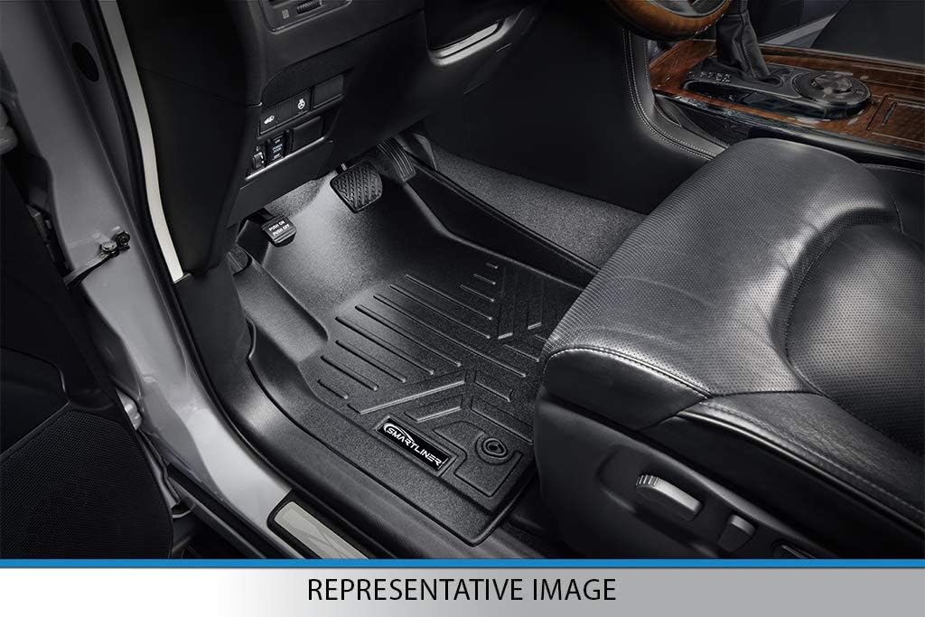 Custom Fit Floor Mats 2 Rows and Cargo Liner Set Black E21984