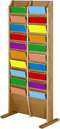 Mahogany Free-Standing Magazine Holder B8136