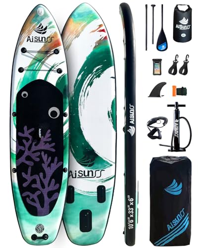 Inflatable Paddle Board with Carry Bag, Hand Pump, Waterproof Bag and Paddle M149705