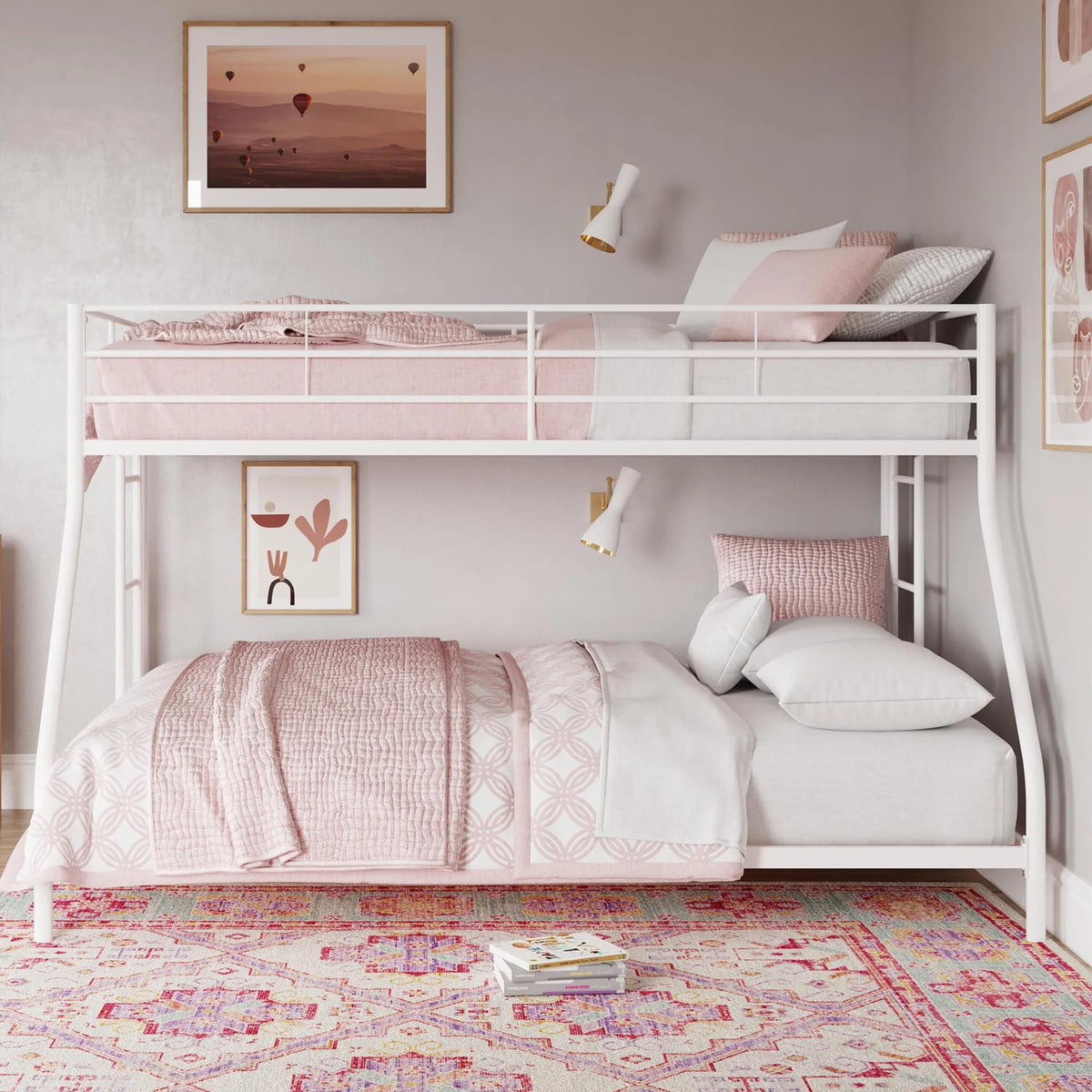 Black Twin over Full Metal Bunk Bed E334