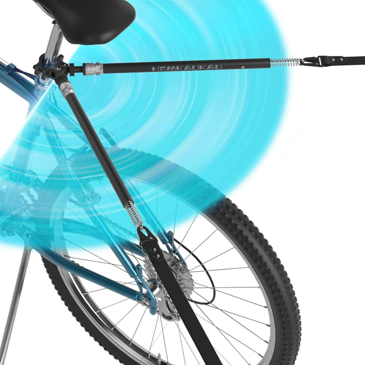 Rotating Dog Bike Leash for 2 Dogs Quick Release T80566