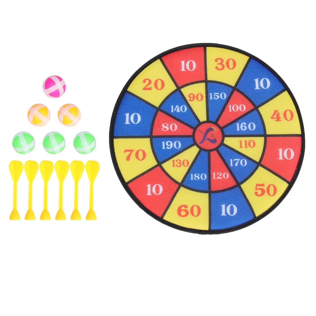 Flocking Dart Board Set with 4Pcs Darts Q4758