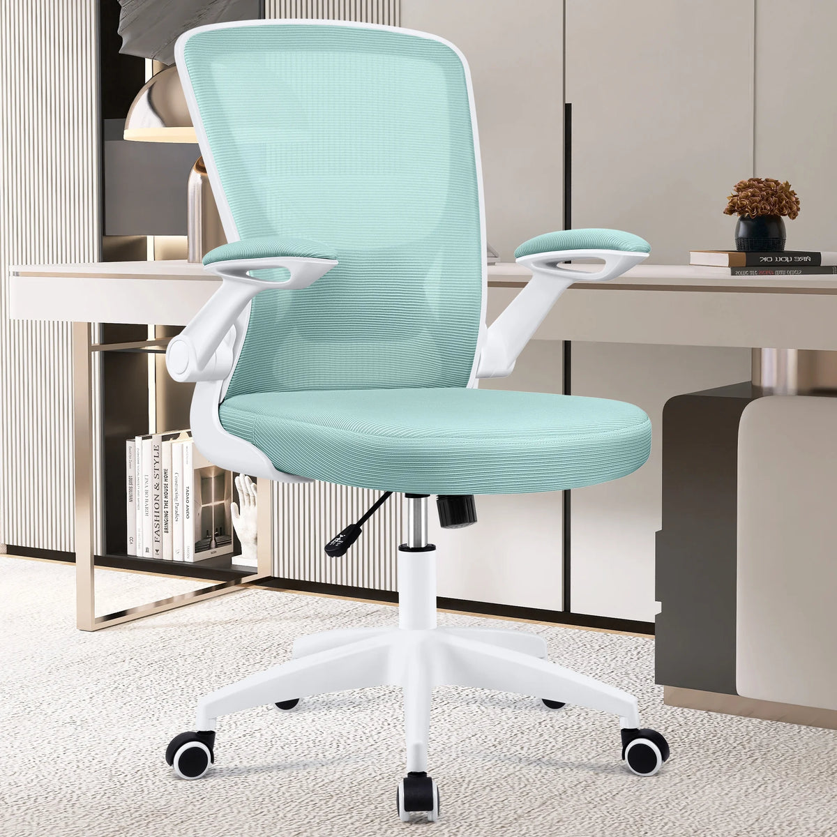 Black Ergonomic Mesh Office Chair with Lumbar Support X282